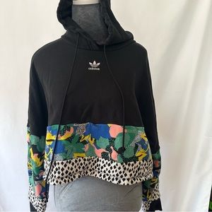 Fun cropped Adidas hoodie